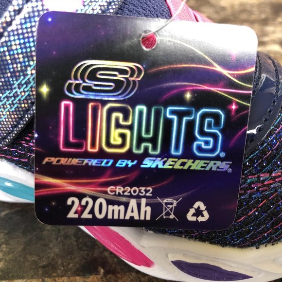 Skechers S Lights Shimmer Beams Sparkle light up - Picture 13 of 17